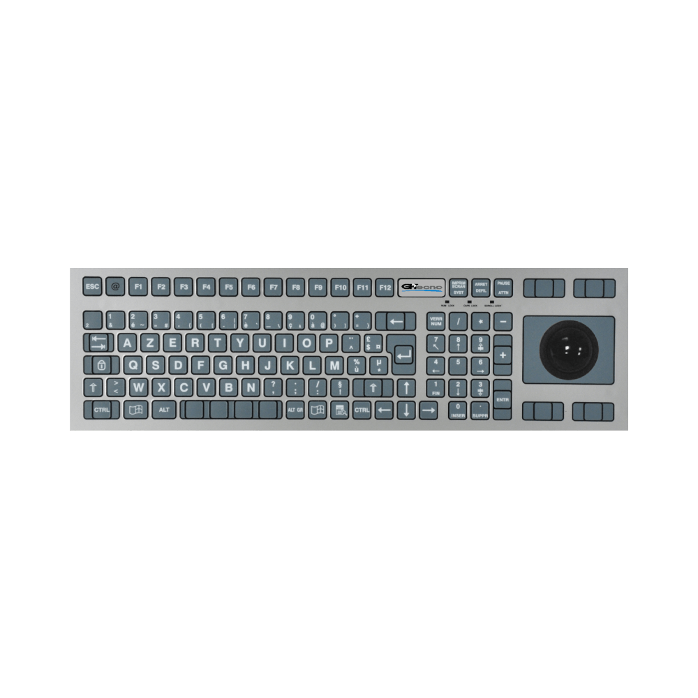 tastiere industriale con microswitch e con trackball